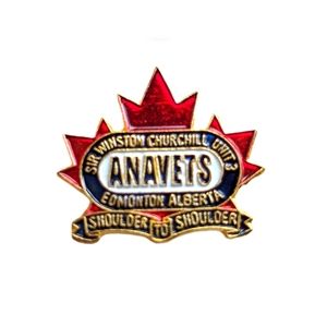 (3 for $20) Sir Winston Churchill Anavets Unit 2 - Edmonton Alberta Pin